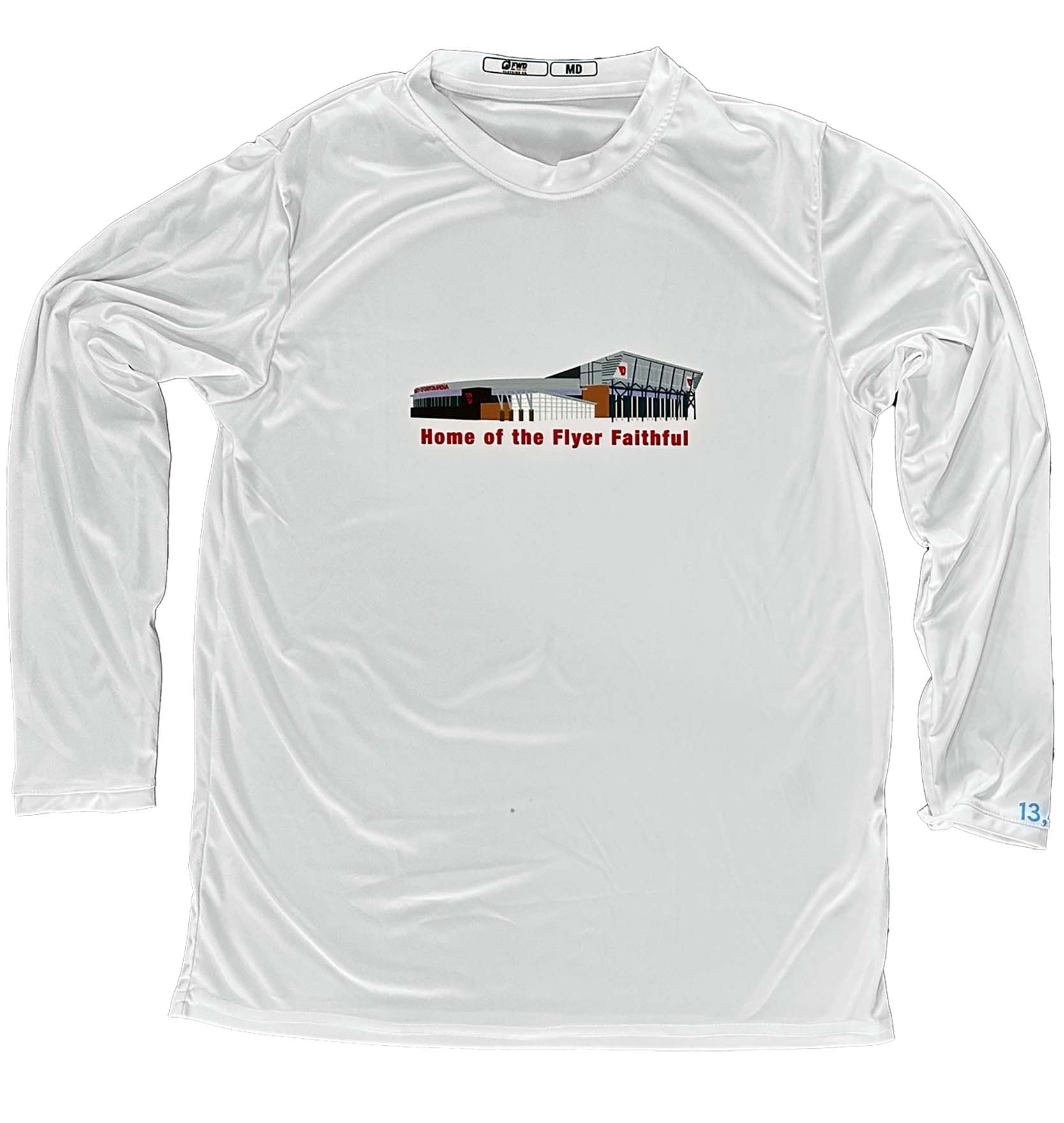 FWD Clothing Co., University Of Dayton Flyers Basketball Home of the Flyer Faithful Long Sleeve Performance Tee