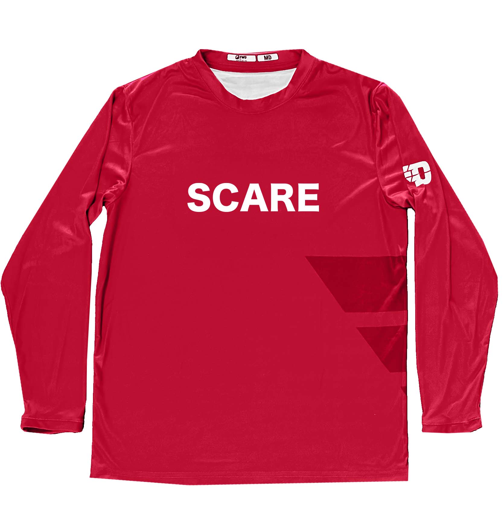 FWD Clothing Co., University Of Dayton Flyers Basketball Red Scare Long Sleeve Performance Tee