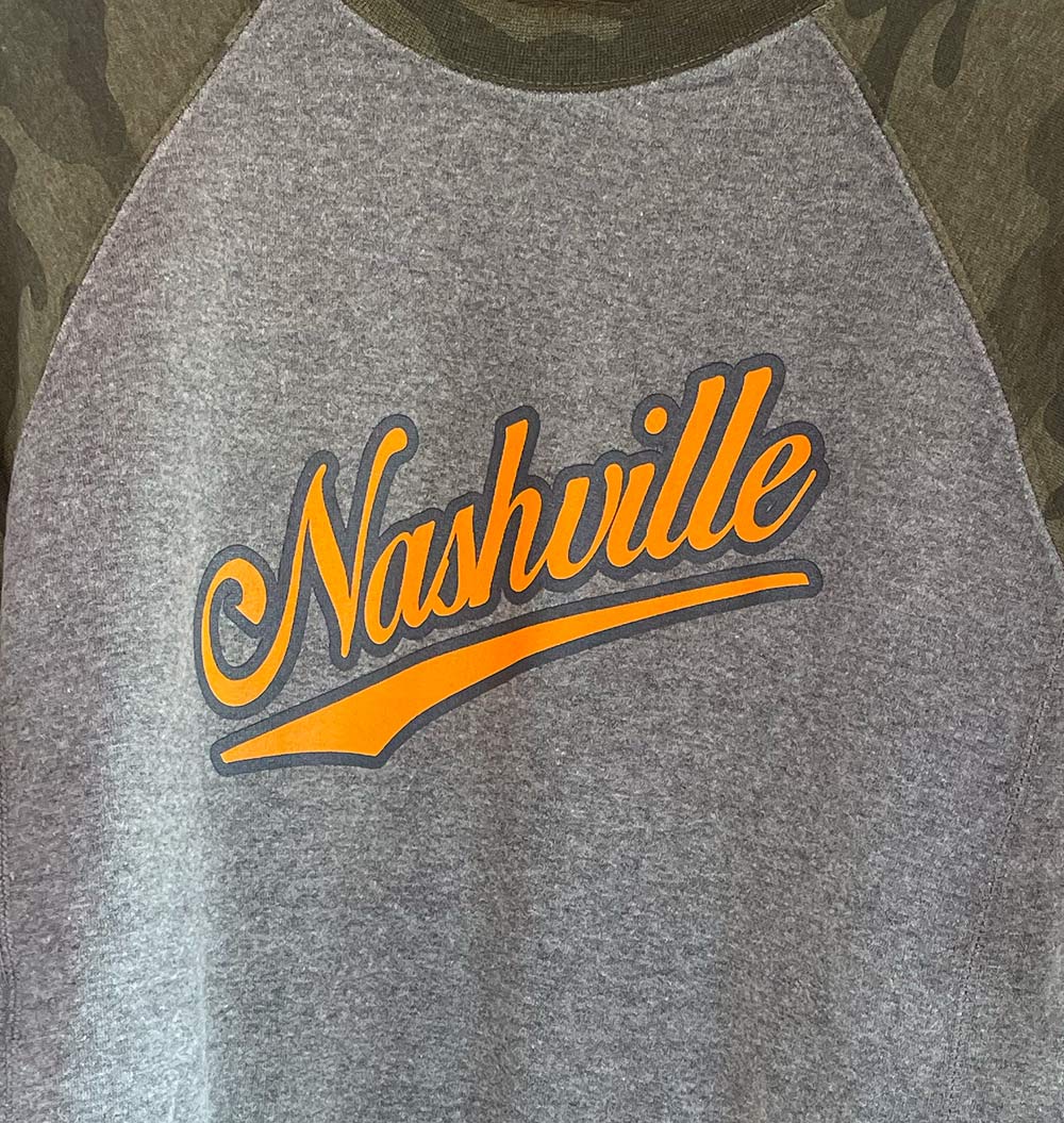 Script Nashville Camo Crewneck Sweatshirt