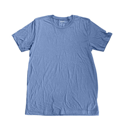 • FWD Basic Blue Tee soft everyday comfort t-shirt
• FWD Clothing basic tee  blue front view
• FWD basic tee lifestyle shirt