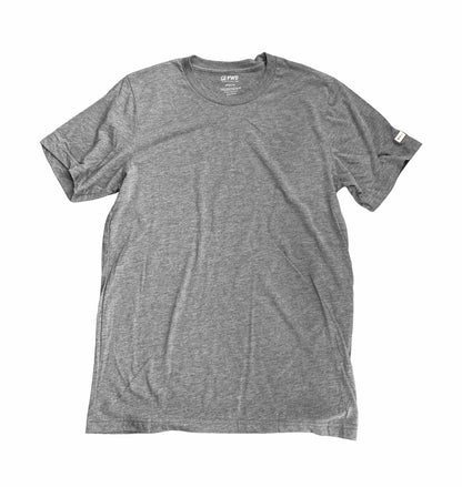 • FWD Basic Gray Tee soft everyday comfort t-shirt
• FWD Clothing basic tee gray front view
• FWD basic tee lifestyle shirt