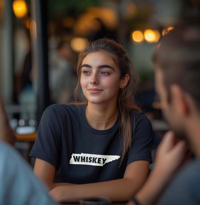 • Tennessee Whiskey Tee graphic t-shirt
• FWD Tennessee Whiskey shirt front
• Tennessee whiskey casual tee