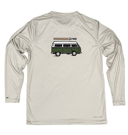 3 Stripe Bus Performance Long Sleeve Tee