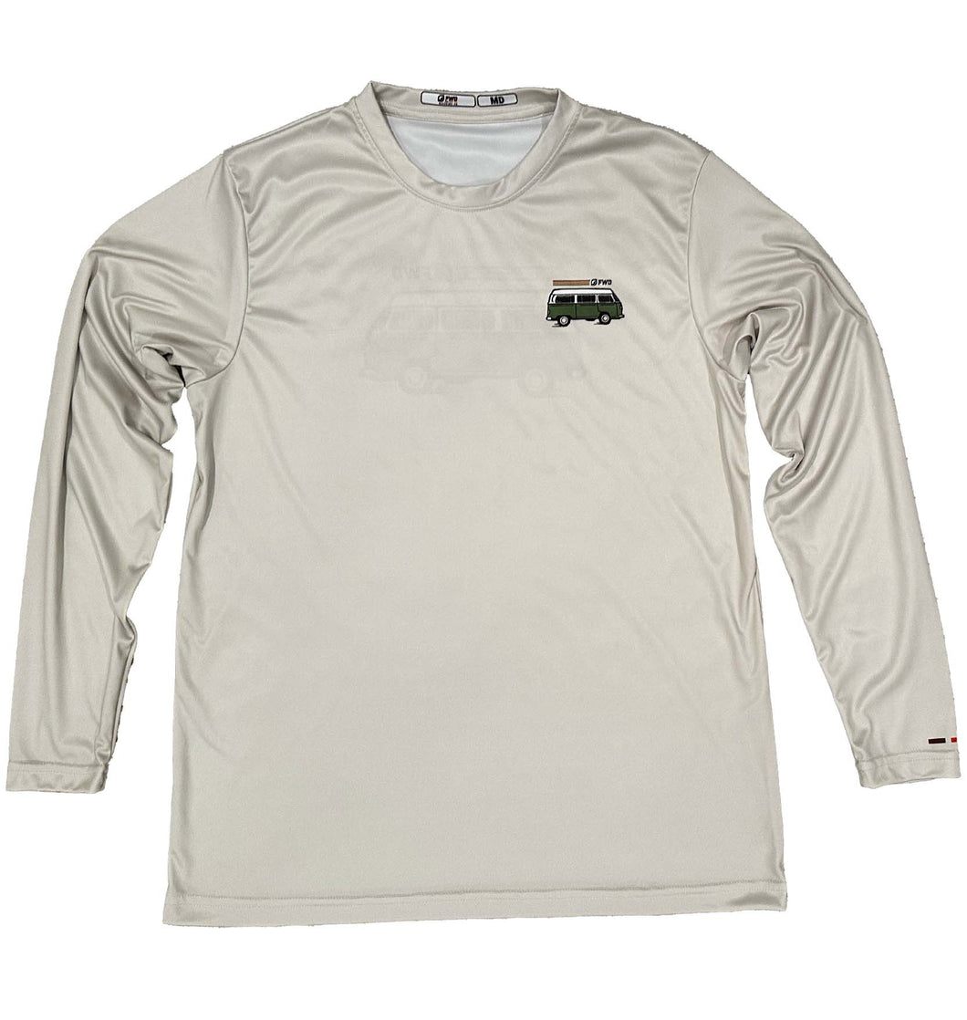 3 Stripe Bus Performance Long Sleeve Tee