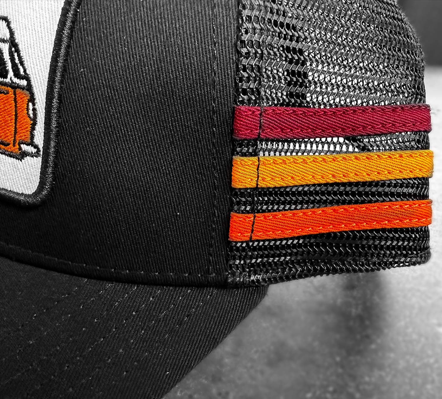 3 Stripe Bus Trucker Mesh Hat