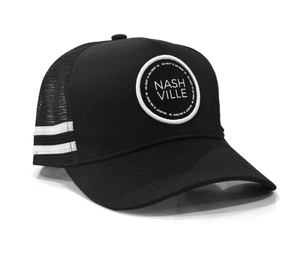 Nashville Coordinates Stripe Trucker Hat