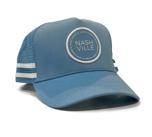 Nashville Coordinates Stripe Trucker Hat