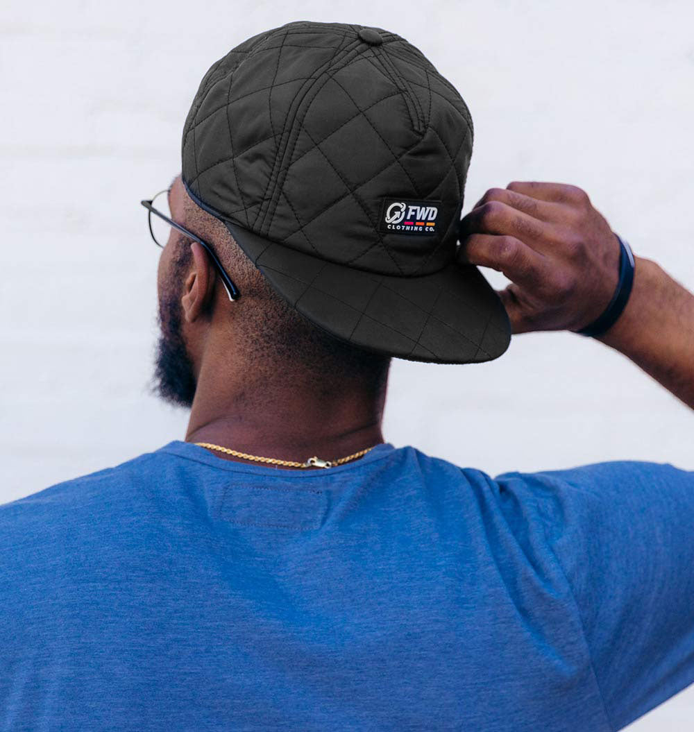 Quilted baseball cap on sale