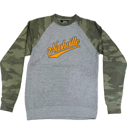 Script Nashville Camo Crewneck Sweatshirt