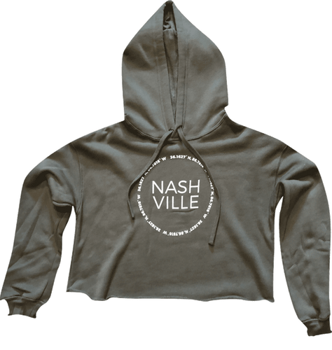 Nashville Coordinates Fleece Crop Hoodie